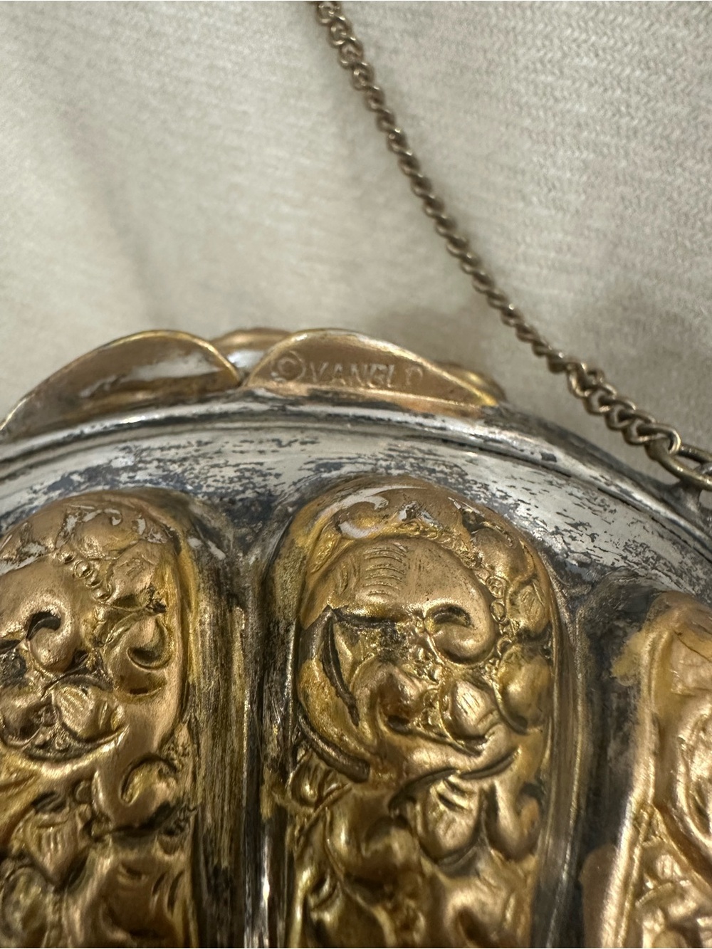 Vintage Vanglo Brass Purse - Rare Sculptural Statement - Collectible Crossbody - Picture 5 of 5